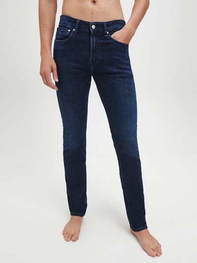 Calvin Klein Ruhák HU702074 | Calvin Klein Skinny Férfi Farmernadrág Kék / Fekete
